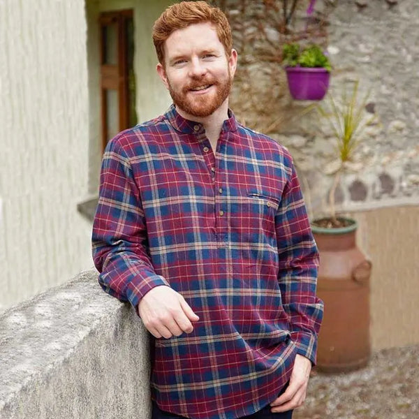 Men's Flannel Irish Grandfather Shirt