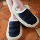 A80004 Blackwatch Tartan Wool House Slippers Gaelsong