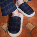 A80004 Blackwatch Tartan Wool House Slippers Gaelsong