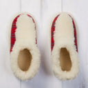 A80007 Red Royal Stewart Tartan Slipper Boots Gaelsong
