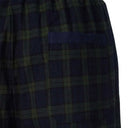 A90025 Green Tartan Men's Cotton Irish Lounge Pants Back Pocket View Gaelsong

