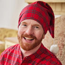 Cotton Flannel Nightcap - Red Royal Stewart Tartan Gaelsong