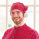 Cotton Flannel Nightcap - Red Royal Stewart Tartan Lifestyle Gaelsong