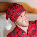 Cotton Flannel Nightcap - Red Royal Stewart Tartan Lifestyle Gaelsong