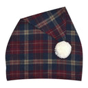 Flannel Irish Ladies Nightcap - Maroon Navy Check  Gaelsong
