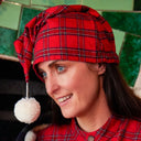 Flannel Irish Ladies Nightcap - Red Tartan Lifestyle  Gaelsong
