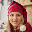 Flannel Irish Ladies Nightcap - Red Tartan  Gaelsong
