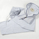 Women's Flannel Pyjama Set - Ivory Stripe Studio Gaelsong
