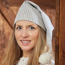 Soft Flannel Women's Nightcap - Green Stripes Gaelsong