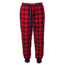 A90069 Women's Cotton Tartan Lounge Pants - Red/Black Check Studio Gaelsong