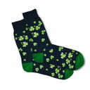A90076 for MEN Irish Shamrock Socks in Navy Gaelsong
