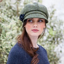 B10134 GREEN Countryside Plaid Irish Newsboy Wool Cap Gaelsong

