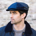 B10138BLUEPATCH Men's Button-Top Irish Wool Driving Cap Gaelsong
