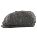 B10138GREY Men's Button-Top Irish Wool Driving Cap Gaelsong

