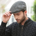 B10143 Men's Wool Gatsby Irish Flat Cap Grey Gaelsong
