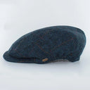 B10147 Gents Herringbone Irish Tweed Kerry Cap Blue Gaelsong
