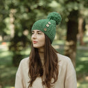 Luxurious Merino Button Pom-Pom Irish Hat Lifestyle Green side Gaelsong
