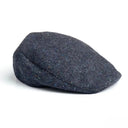 B10165 Gents Irish Tweed Driving Cap Denim Side View Gaelsong
