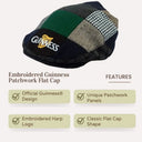 Embroidered Guinness Patchwork Flat Cap Gaelsong