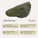 Herringbone Designed Irish Flat Cap  Gaelsong