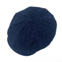 B10307 Authentic Eight Panel Newsboy Connery Cap Blue Herringbone Gaelsong
