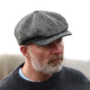 B10307 Authentic Eight Panel Newsboy Connery Cap Granite Grey  Gaelsong
