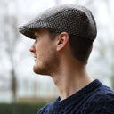 B10078  GREYHERRINGBONE Gents Irish Tweed Driving Cap Lifestyle Gaelsong