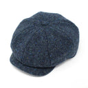B10309 Handwoven Tweed Shelby Cap Blue Gaelsong
