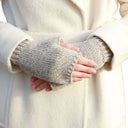 B10312 Irish Merino Wool Fingerless Gloves On Gaelsong