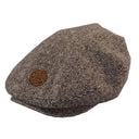 B10315 Men's Embroidered Tweed Flat Cap Brown  Gaelsong