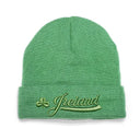 Green Embroidered Irish Shamrock Beanie Gaelsong