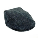 B10336 Handmade Harris Tweed Herringbone Flat Cap Charcoal Gaelsong
