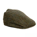 B10336 Handmade Harris Tweed Herringbone Flat Cap Country Green  Gaelsong
