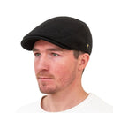 Donegal Tweed Dublin Style Flat Cap Black Gaelsong
