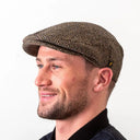Donegal Tweed Dublin Style Flat Cap Brown Gaelsong
