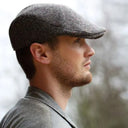 Handmade Men's Harris Tweed Scottish Touring Cap