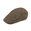 Handmade Men's Harris Tweed Scottish Touring Cap Brown Gaelsong