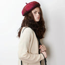 Scottish Tartan Lambswool Bonnet Fuchsia Lifestyle Gaelsong