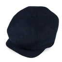 Men's Linen Herringbone Newsboy Cap Navy Gaelsong