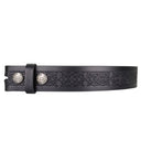 B20010 Eternal Knot Irish Leather Belt Black Gaelsong
