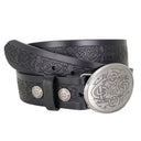 B22020 Celtic Black Hounds Buckle with Belt Gaelsong
