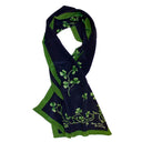 B30145 Shamrock Sprig Silk Irish Scarf Gaelsong
