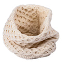 B30186 White 100% Wool Irish Snood Scarf Studio Gaelsong