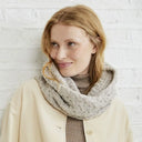 B30193 OATMEAL Colour SuperSoft Merino Cable Infinity Scarf Gaelsong