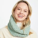 B30193 SEAFOAM Colour SuperSoft Merino Cable Infinity Scarf Gaelsong