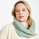 B30193 SEAFOAM Colour SuperSoft Merino Cable Infinity Scarf Lifestyle Gaelsong