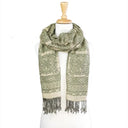 B30215 Dark Green Celtic Knot Scarf Studio Gaelsong