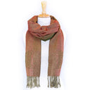 B30217 Reversible Celtic Scarf - Green & Red Reversible View Gaelsong 
