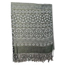 Viscose Celtic Designed Scarf - Green & Light Blue Studio Gaelsong
