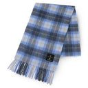 Ladies Textured Lambswool Scarf Blue Gaelsong